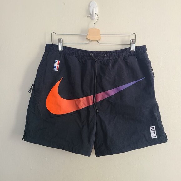 KITH x NIKE NY New York Knicks Short Black Size L Box Logo